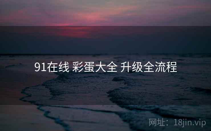 91在线 彩蛋大全 升级全流程