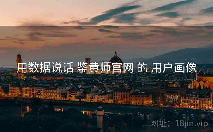 用数据说话 鉴黄师官网 的 用户画像