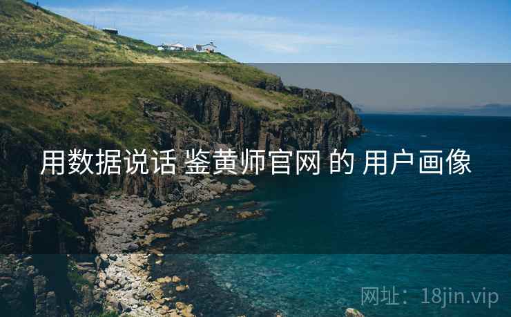 用数据说话 鉴黄师官网 的 用户画像