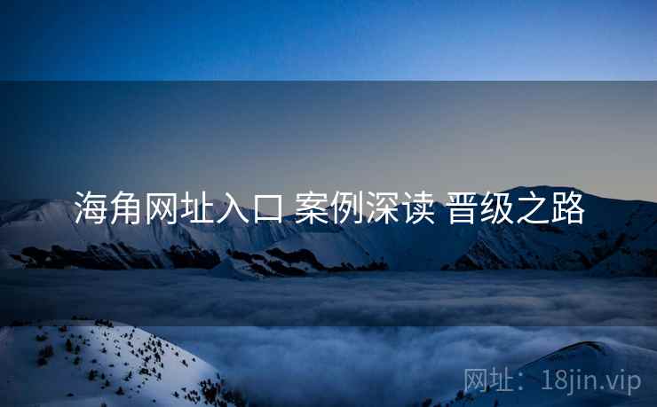 海角网址入口 案例深读 晋级之路