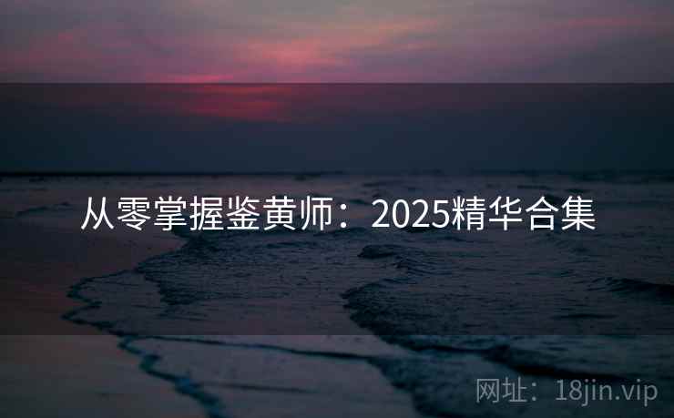 从零掌握鉴黄师：2025精华合集