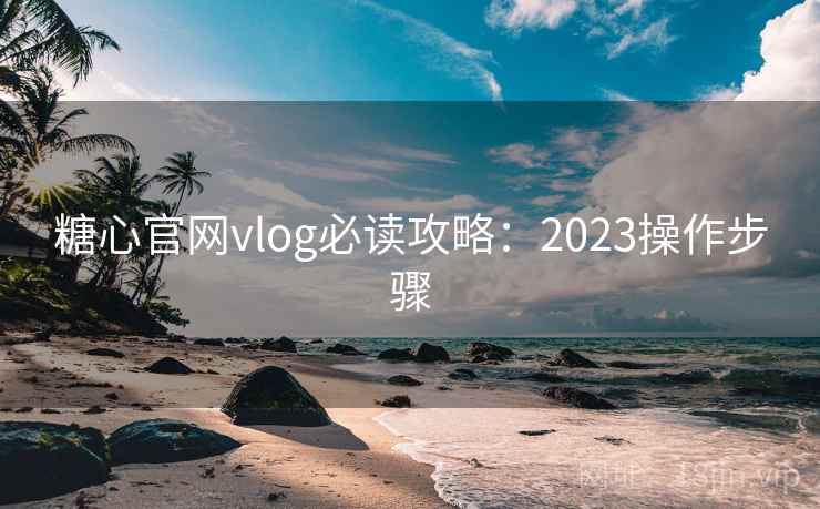 糖心官网vlog必读攻略：2023操作步骤